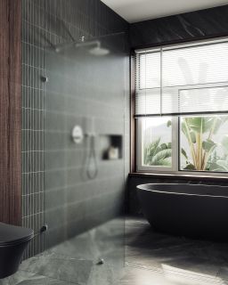 Душевая перегородка MaybahGlass MGD-268-4 79см хром глянцевый